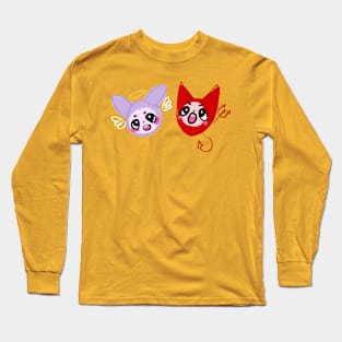 devil and angel bestie bunnies!! Long Sleeve T-Shirt